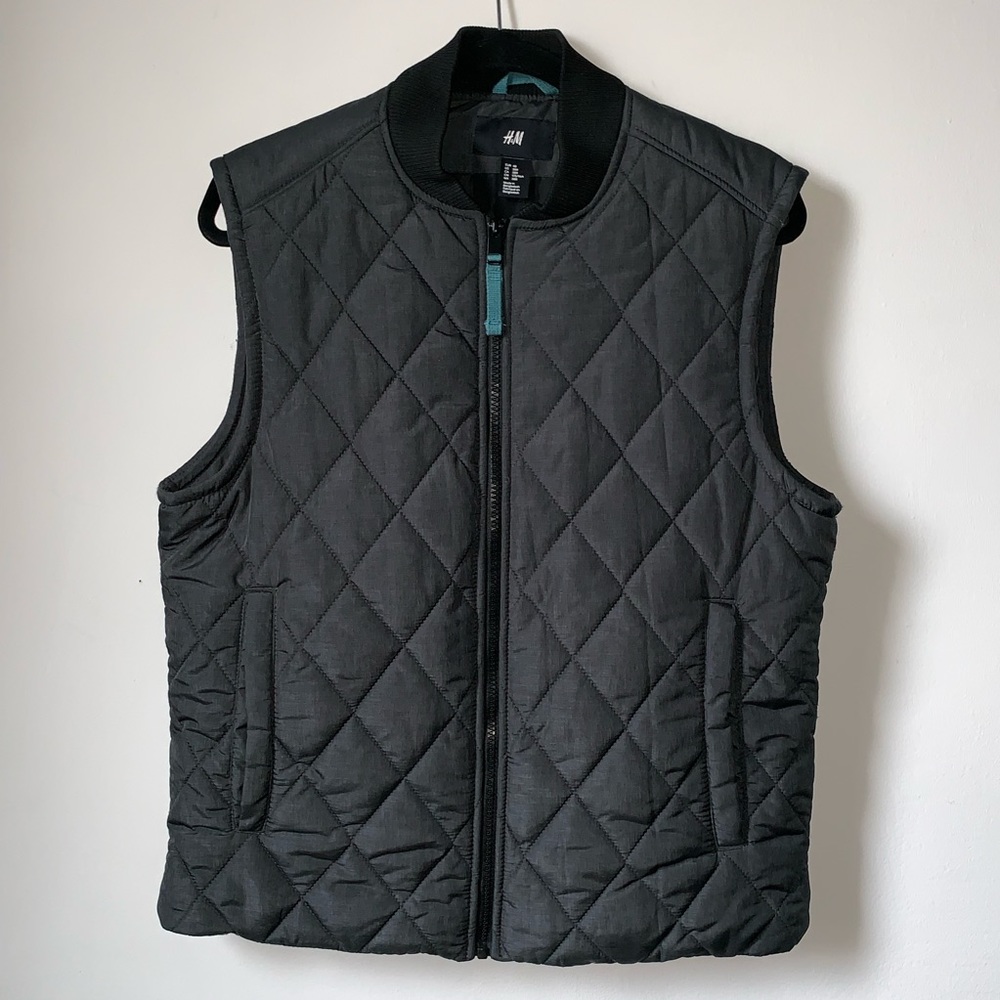 🏆hp🏆 [h&m] quilted active zip-up vest